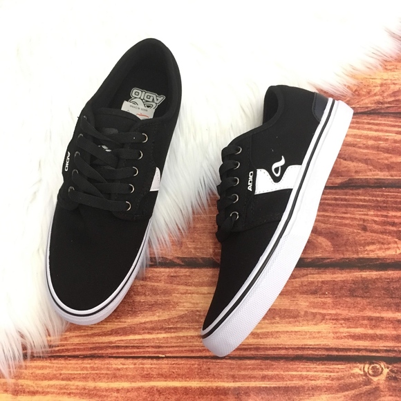 Adio Other - Adio Mens KICK Black Skate Shoes Sneakers